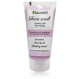 Nacomi Smoothing & Brightening скраб для лица для сухой , нормальной кожи с пигментными пятнами 85 мл.