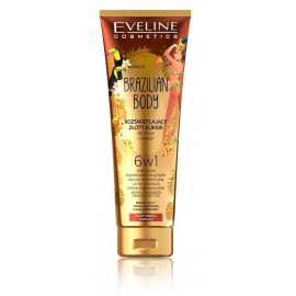 Eveline Brazilian Body Illuminating Golden Elixir atspalvį suteikiantis kūno kremas