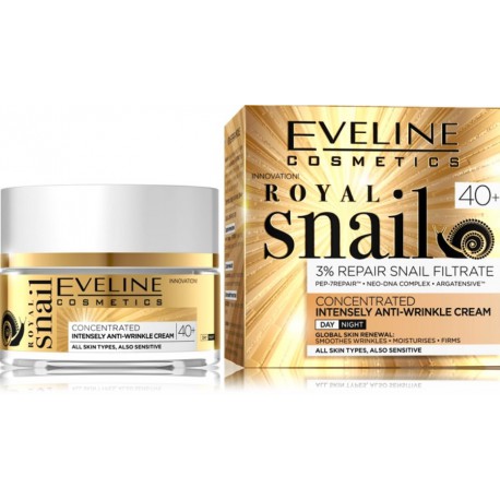 Eveline Royal Snail 40+ омолаживающий крем для лица против морщин