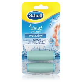 Scholl Velvet Smooth Wet & Dry Diamond Crystals šiurkščios šveičiamosios  pėdų šveitiklio galvutės