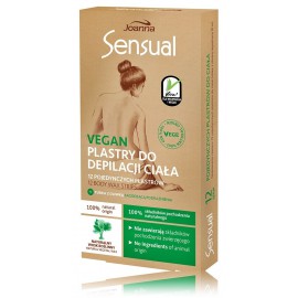 Joanna Sensual Vegan Patches For Body Hair Removal depiliuojamosios vaško juostelės kūnui