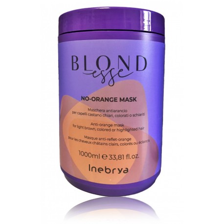 Inebrya Blondesse No-Orange Mask нейтрализующая оранжевые тона маска для волос