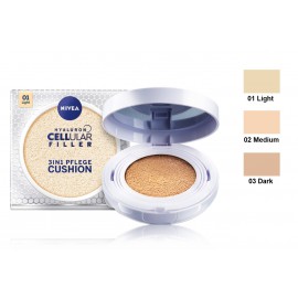 Nivea Hyaluron CELLular Filler 3in1 Care Cushion SPF15 база под макияж 15 г.