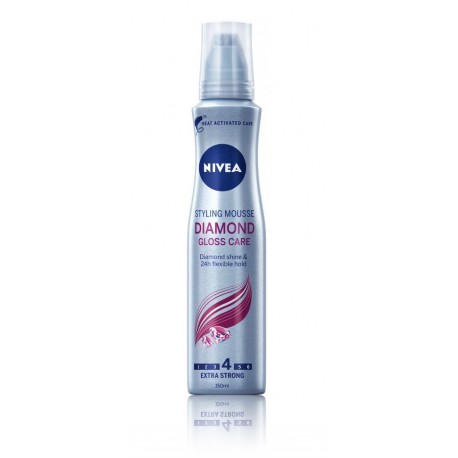 Nivea Diamond Gloss Care мусс для волос сильной фиксации