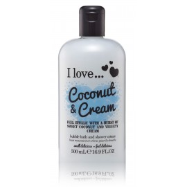 I love Coconut & Cream Bubble крем для ванны и душа