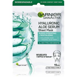 Garnier Hyaluronic Aloe Serum Tissue Mask увлажняющая тканевая маска для лица