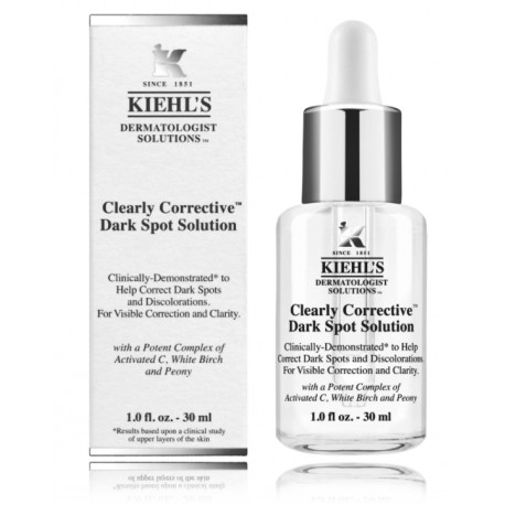 Kiehl's Clearly Corrective Dark Spot Solution serumas nuo odos patamsėjimų ir pigmentinių dėmių