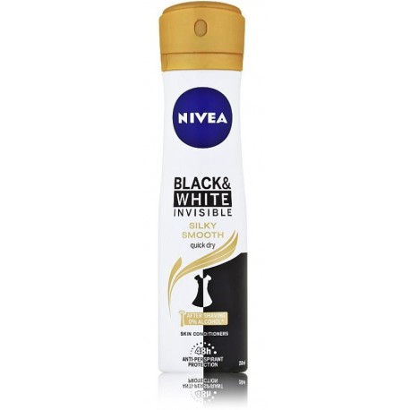 Nivea Invisible Black & White Silky Smooth спрей дезодорант