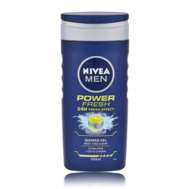 Nivea Men Power Fresh 3in1 energizuojantis dušo gelis vyrams