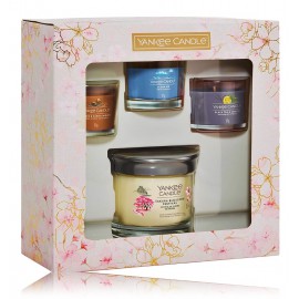 Yankee Candle Sakura Blossom Festival набор (3 ароматические свечи по 37 г + ароматическая свеча по 121 г)