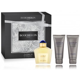 Boucheron Jaipur pour Homme rinkinys vyrams ( 100 ml. EDP + 100 ml. losjonas po skutimosis + 100 ml. dušo gelis)