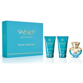 Versace Pour Femme Dylan Turquoise набор для женщин (50мл. EDT + 50мл. гель для душа + 50мл. гель для тела)