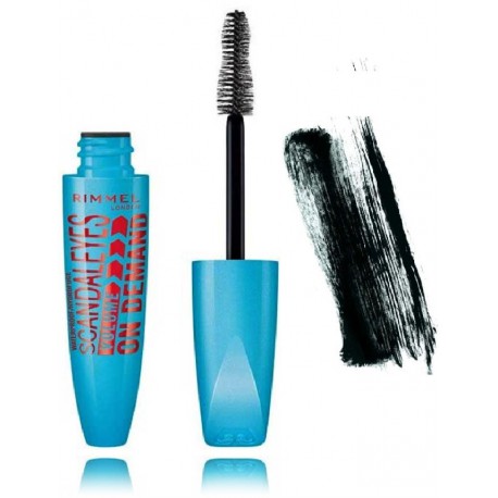 Rimmel Scandal Eyes Volume On Demand Waterproof vandeniui atsparus apimties suteikiantis blakstienų tušas