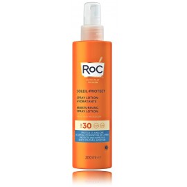 ROC Soleil-Protect Moisturising Spray Lotion SPF30 purškiama vandeniui atspari apsauginė priemonė nuo saulės