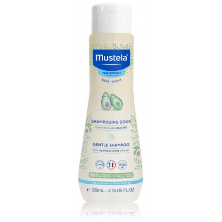 Mustela Baby Gentle Shampoo нежный шампунь с авокадо для малышей