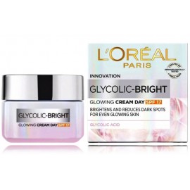 L'oreal Glycolic-Bright Glowing Day Cream SPF17 сияющий крем для лица