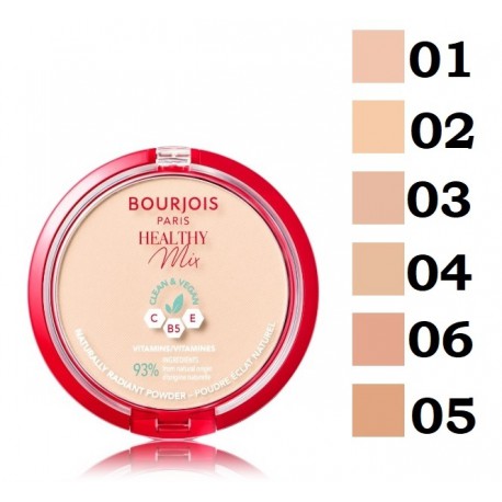 Bourjois Healthy Mix Clean & Vegan Naturally Radiant Powder kompaktinė pudra