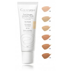 Avene Couvrance Fluid Foundation Corrector SPF20 makiažo pagrindas