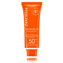 Lancaster Sun Sensitive Oil-Free Milky Fluid SPF50 apsauginis fluidas nuo saulės veidui