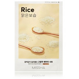 Missha Airy Fit Sheet Mask Rice lakštinė veido kaukė su ryžių ekstraktu