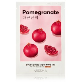 Missha Airy Fit Sheet Mask Pomegranate lakštinė veido kaukė su granatų ekstraktu