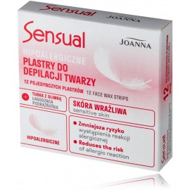 Joanna Sensual Face Wax Strips гипоаллергенные восковые полоски для депиляции лица