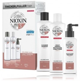 Nioxin System 3 XXL rinkinys retėjantiems dažytiems plaukams (300 ml. šampūnas + 300 ml. kondicionierius + 100 ml. spec. priemonė)