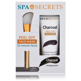 Xpel Spa Secrets Peel Off Face Mask Charcoal набор для лица (100 мл. маска + силиконовая кисть)