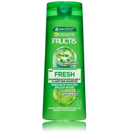 Garnier Fructis Fresh очищающий шампунь для жирной кожи головы и волос