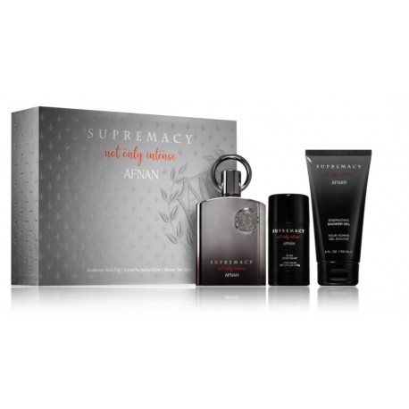 Afnan Supremacy Not Only Intense rinkinys vyrams (100 ml. EDP + 75 ml. pieštukinis dezodorantas + 150 ml. dušo gelis)