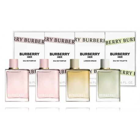 Burberry Her miniatiūrų rinkinys moterims (3 x 5 ml. EDP + 5 ml. EDT)