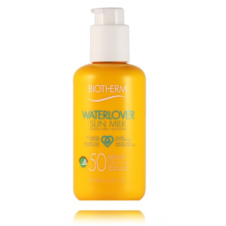 Biotherm Waterlover Sun Milk SPF50 Face & Body apsauginis pienelis nuo saulės veidui ir kūnui