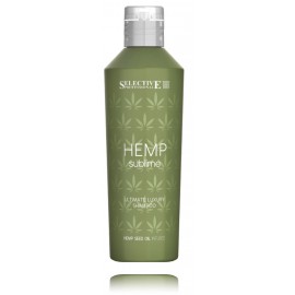 Selective Professional Hemp Sublime Ultimate Luxury Shampoo drėkinantis šampūnas sausiems plaukams su kanapių sėklų aliejumi