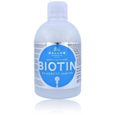 kallos biotin hair shampoo šampūnas su biotinu 1000 ml