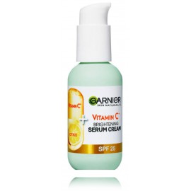 Garnier Skin Naturals Vitamin C 2in1 Brightening Serum Cream SPF25 serumo kremas veidui