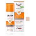 Eucerin Sun Protection Pigment Control Tinted Sun Gel-Cream Light SPF50+ apsauginis tonuotas gelis/kremas nuo saulės veidui