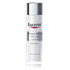 Eucerin Hyaluron Filler + 3x Effect Day Cream SPF 15 senėjimą stabdantis dieninis kremas normaliai ir mišriai veido odai