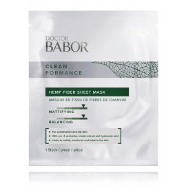 Babor Clean Formance Hemp Fiber Sheet Mask маска из листьев конопли для лица