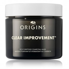 Origins Clear Improvement Soft Purifying Charcoal Mask valomoji veido kaukė su aktyvintąja anglimi