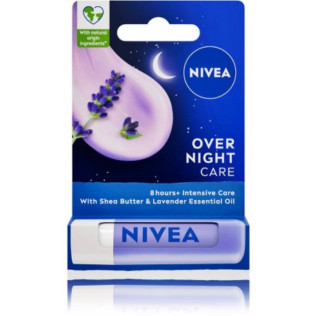 Nivea Over Night Care бальзам для губ на ночь