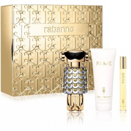 Paco Rabanne Fame rinkinys moterims (80 ml. EDP + 10 ml. EDP + 100 ml. kūno losjonas)