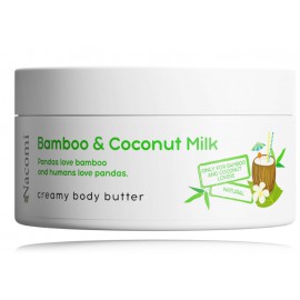 Nacomi Bamboo & Coconut Milk Body Butter maitinantis ir drėkinantis sviestas kūnui