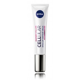 Nivea Cellular Expert Filler Eye & Lip Contour Cream akių ir lūpų kontūro kremas mažinantis senėjimo požymius