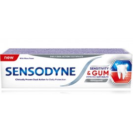 Sensodyne Sensitivity & Gum Whitening balinamoji dantų pasta jautriems dantims