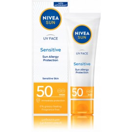 Nivea Sun Sensitive SPF50 защитный крем для лица для чувствительной кожи