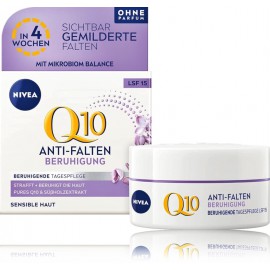 Nivea Q10 Soothing SPF15 защитный дневной крем для лица от морщин для чувствительной кожи