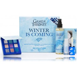 Makeup Revolution Revolution Game Of Thrones Winter Is Coming набор (тени + спрей + блеск + ресницы)