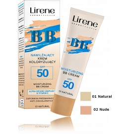 Lirene BB SPF50 atspalvį suteikiantis drėkinantis apsauginis veido kremas