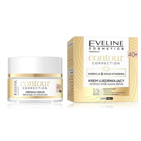 Eveline Contour Correction Firming Cream 40+ Intense Hydration drėkinamasis veido kremas