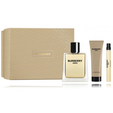 Burberry Hero набор для мужчин (100 мл. EDT + 10 мл. EDT + 75 мл. гель для душа)